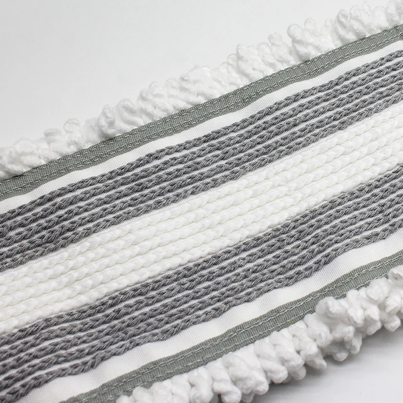 High absorbent Cleaning Flooring Dust Mop Commercial Industrial Cotton Microfiber Blend Wet Mop Refill Pocket style Flat Mop