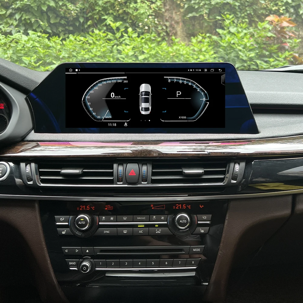 12.3'Carplay For Bmw X5 X6 F15 2014-2018 Android 13 GPS navi Multimedia Player Wireless Car Radio Head Unit HD Blu-ray Screen