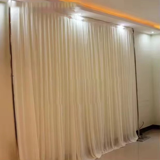 LZB025 background decoration personalized white drapes for weddings