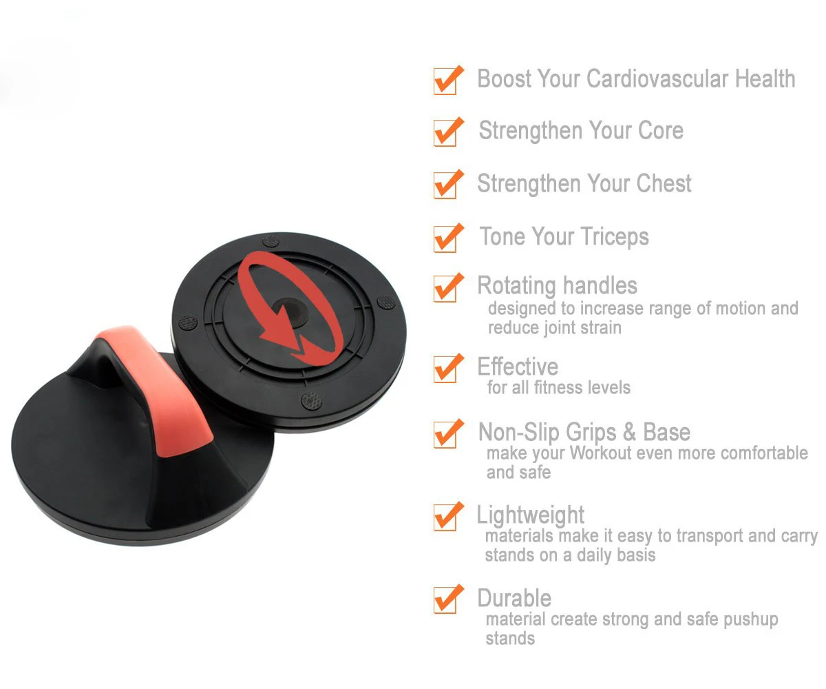 home fitness push up bar rotating push up bar stand