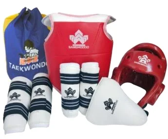 High quality durable pu comfortable guard body protector taekwondo gear set