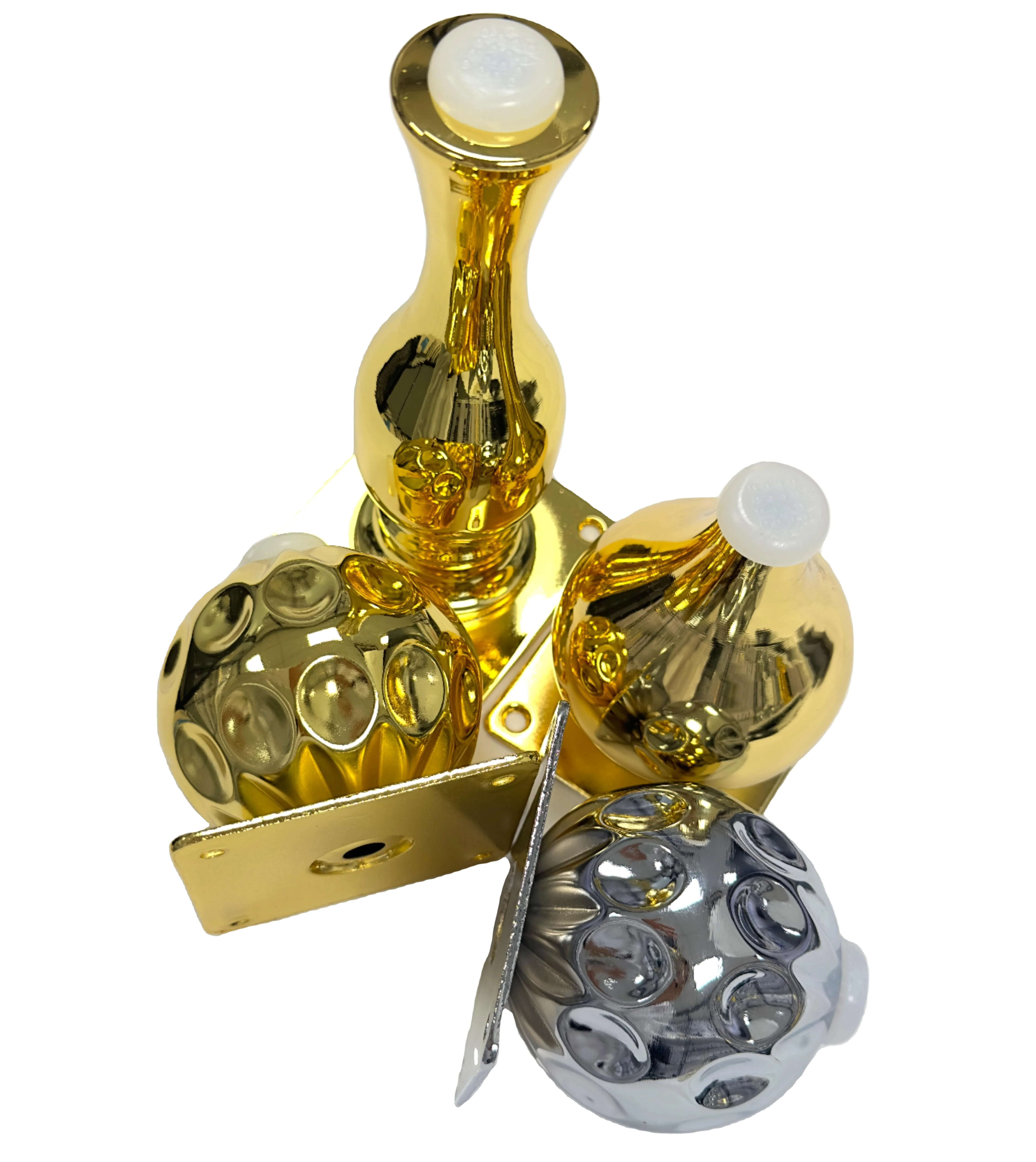 Real Shot of Furniture Gourd-Shaped Iron Legs for Sofa Beds Contemporary Furniture Legs for Dining Table Cabinets Couch Legs