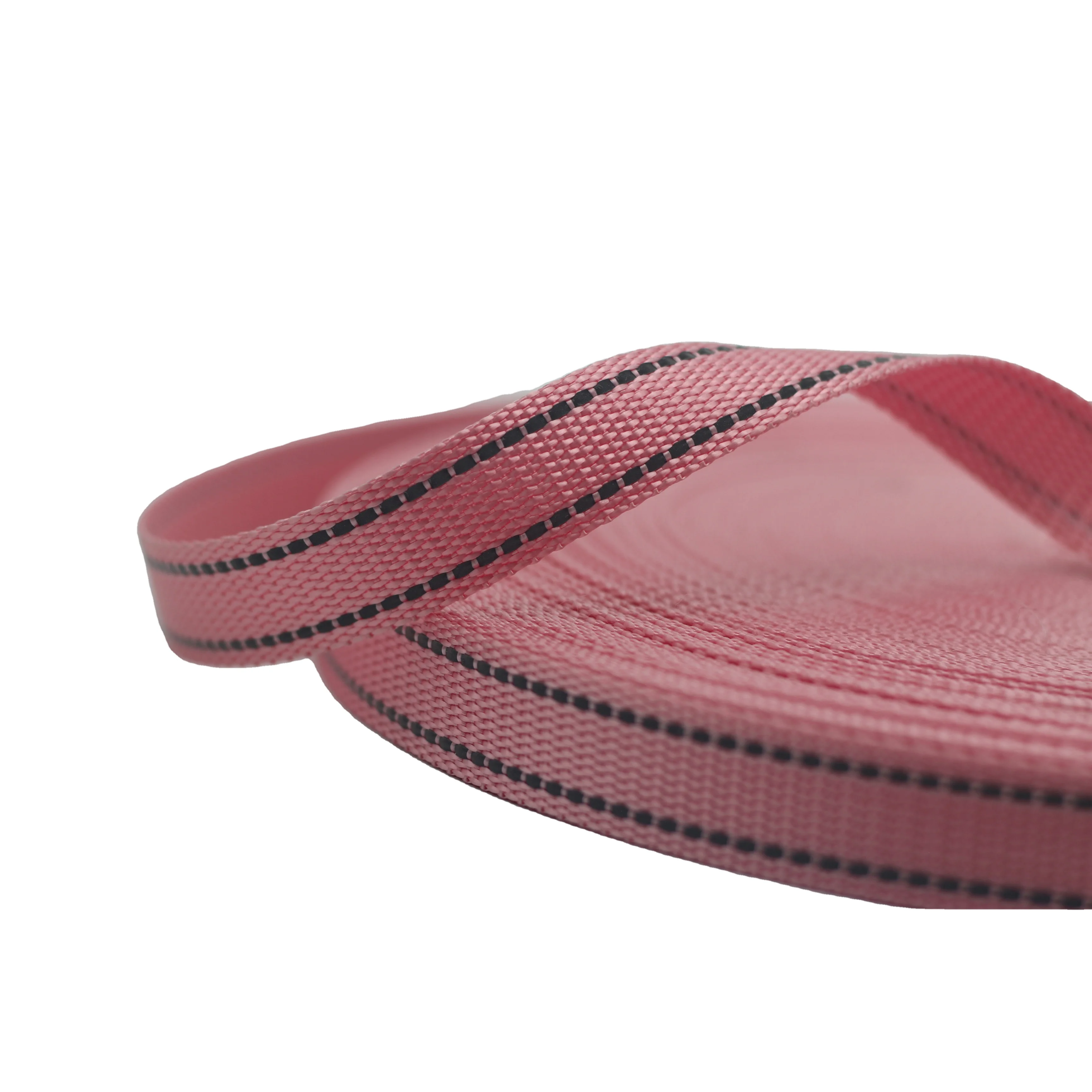 New design pet webbings cat collars leashes imitation nylon polyester straps reflective tapes