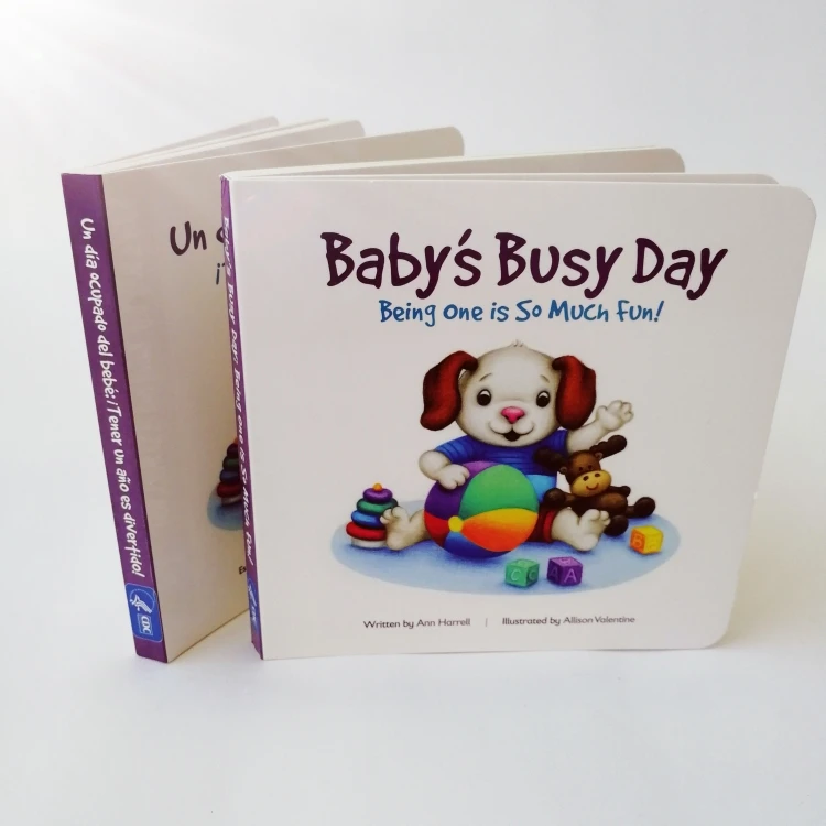 Chinese printing factory OEM round corner colorful custom baby board book printing / children learning puzzle book