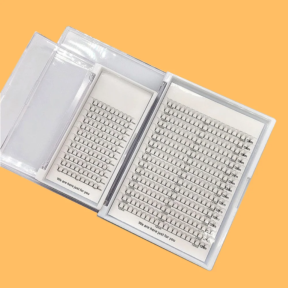 premade fans 5d short stem lashes private label silk 0.05 0.07 0.10mm eyelash extension