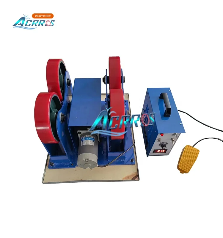 AWR XRH Light weight small welding rotator for small pipes tubes turning welding/ 1ton welding tunring roller with footpedal