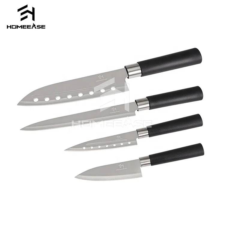 
professional cooking tools stainless steel food grade pp handle sharp butcher chef kitchen knife set 