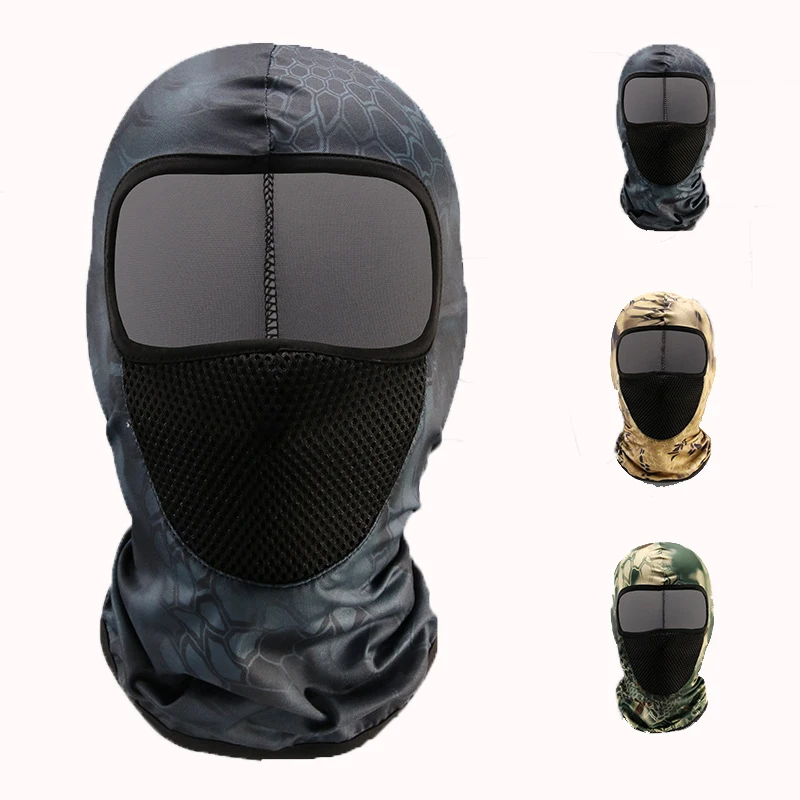 New Trendy Headgear Outdoor Multipurpose Python Polyester Spandex Wind Proof Hat Cycling One Hole Balaclava