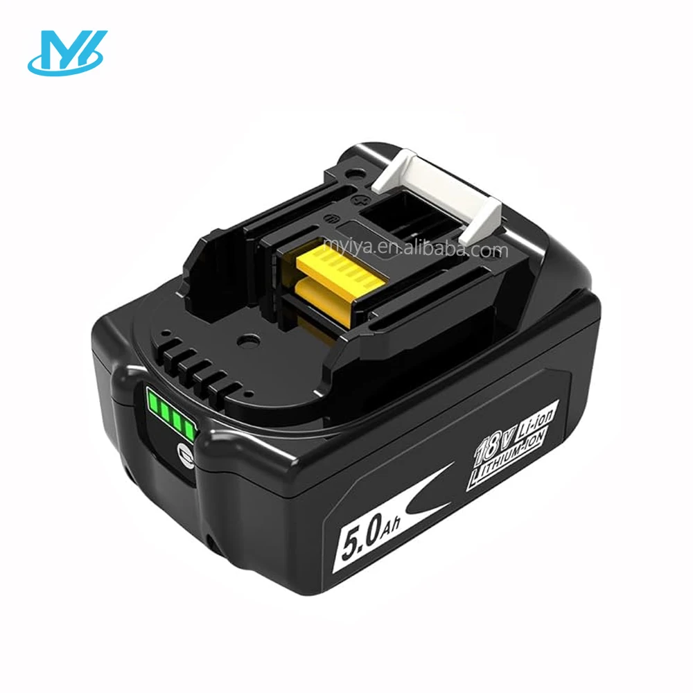 MYiYAE 18v 5.0ah Bl1850B Battery For Makita 18v Bl1850 Bl1850b Bl1860 Bl1840 Bl1840b Bl1830b Bl1830 Bl1820 Bl1815 Bl1835