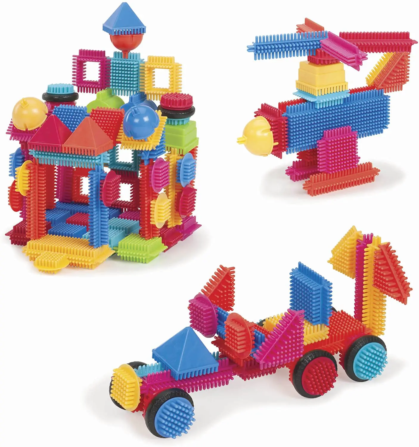 Bristle Blocks 100pcs/144pcs/244pcs The Official Bristle Blocks STEM Creativity Building Toys educational Toys 2 Years+