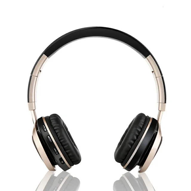 Handsfree Headset Noise-cancelling Wireless Earphone Foldable Stereo Hifi Over the ear Headband Headphone