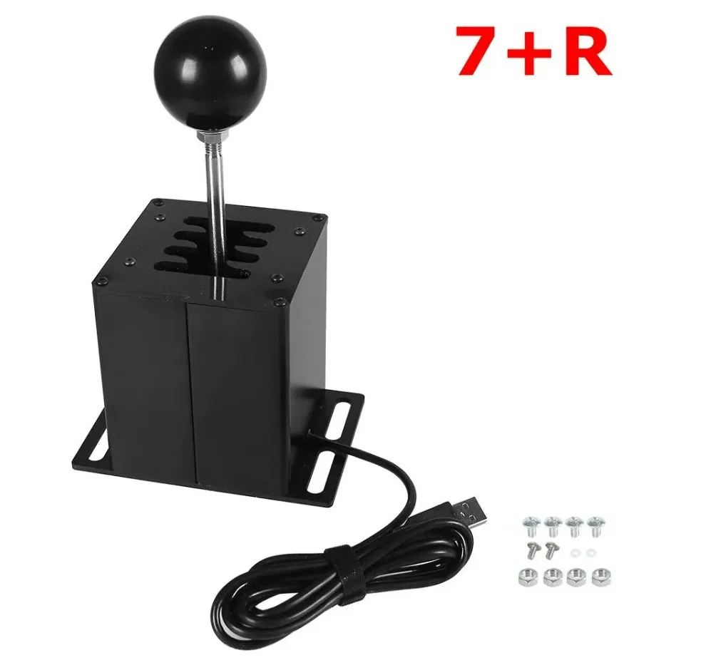 6+R 7+R Racing Game H Gear Shifter For Logitech G29  G27 G25 PC 64Bit Hall Sensor USB SIM Racing Rally Racing Games T300 T5