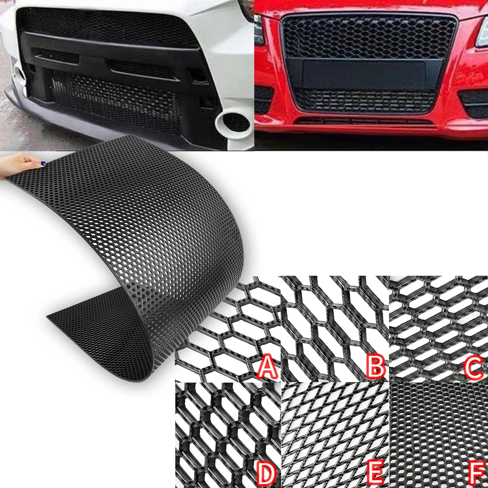 Universal Racing Abs Honeycomb Plastic Car Front Grill Grille Guard Mesh