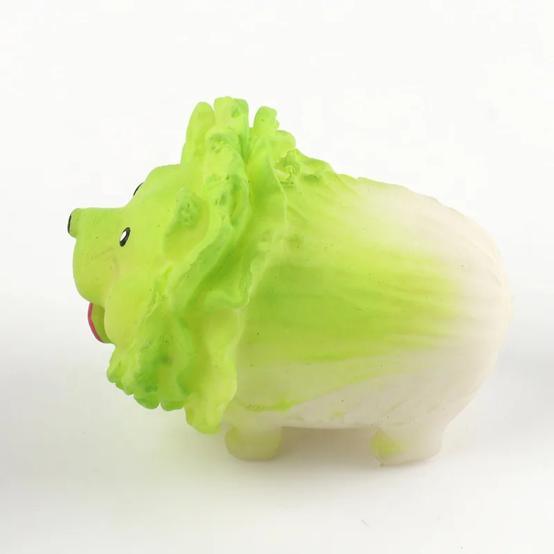 Wholesale TPR Japan Vegetable dog Stress relief Squeeze toy for gifts Cabbage Dog Fidget Sensory Toy for Kids And Adults
