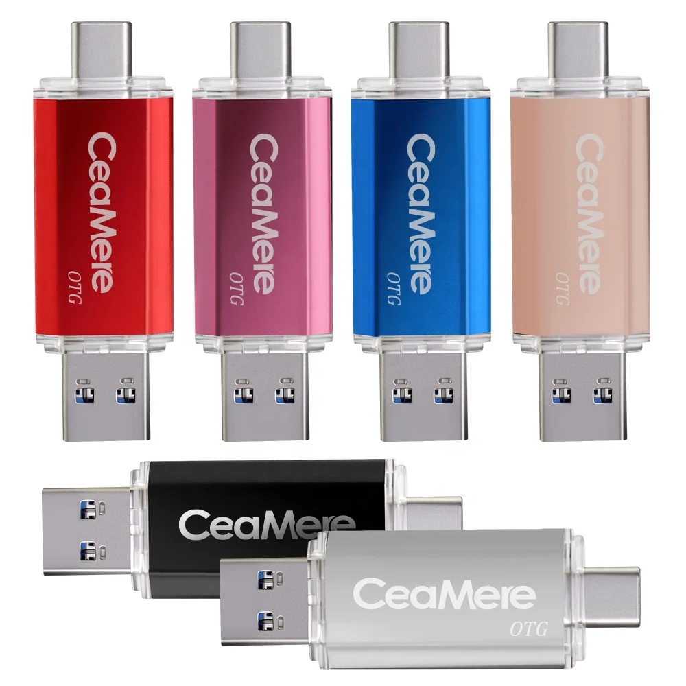  Ceamere OTG двойной флеш-накопитель USB 3.0 Type-C карта памяти 32 Гб 64 128 ГБ Флешка флэш-диск 16 высокоскоростной U-диск
