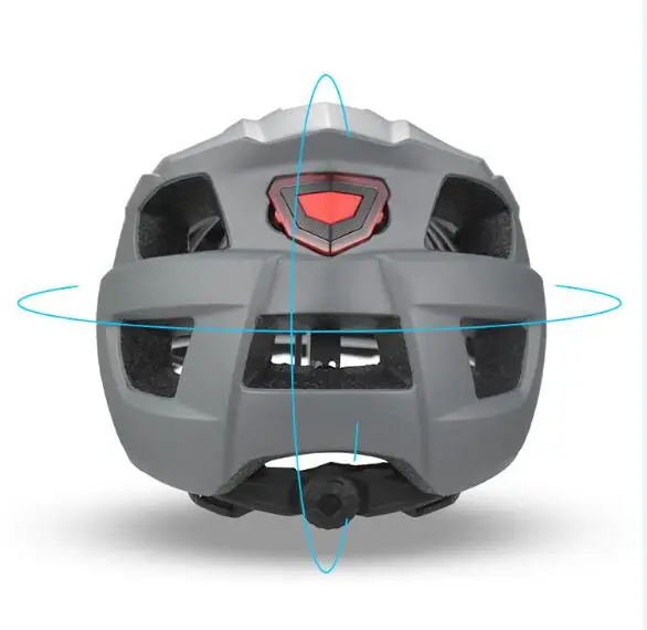 Safety helmet ultralight mountain bicycle helmet with rear LED light for adults MTB racing sporting