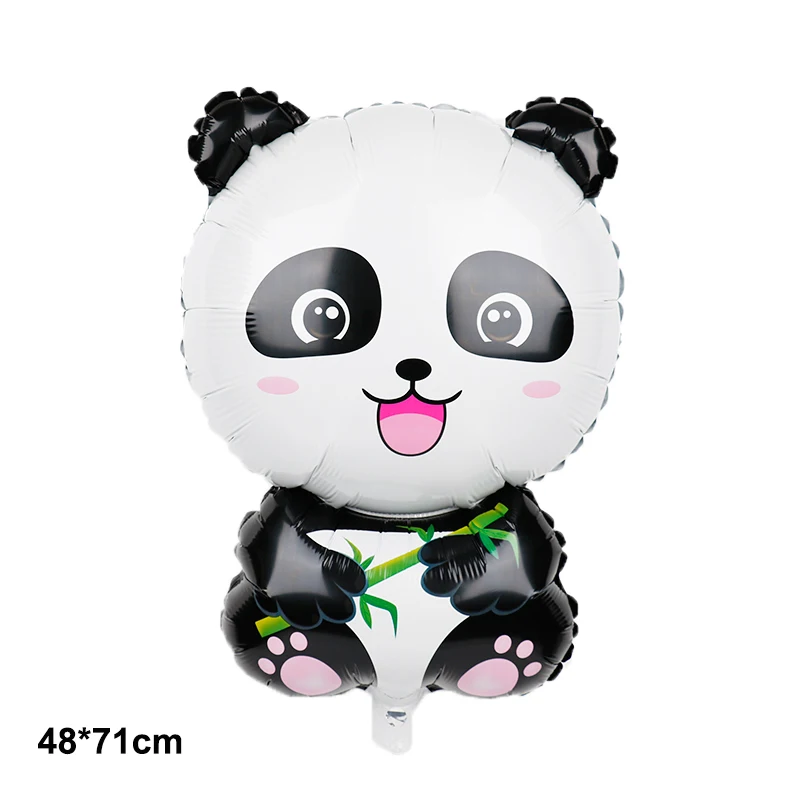 Lovely Forest Animal Aluminum Foil Cartoon Balloon Hedgehog Fox Panda Squirrel Shape Happy Birthday  Balloon Party Decoration