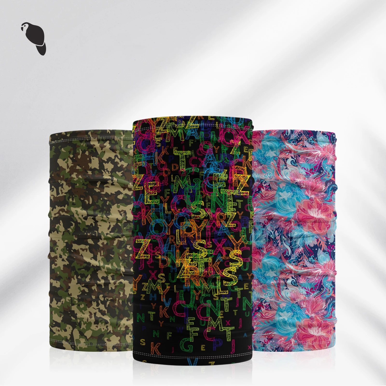 Wholesale Custom UV Protection Moisture Wicking Ice Silk Multifunctional Seamless Tube Fishing Neck Gaiter Head Scarf Bandanas