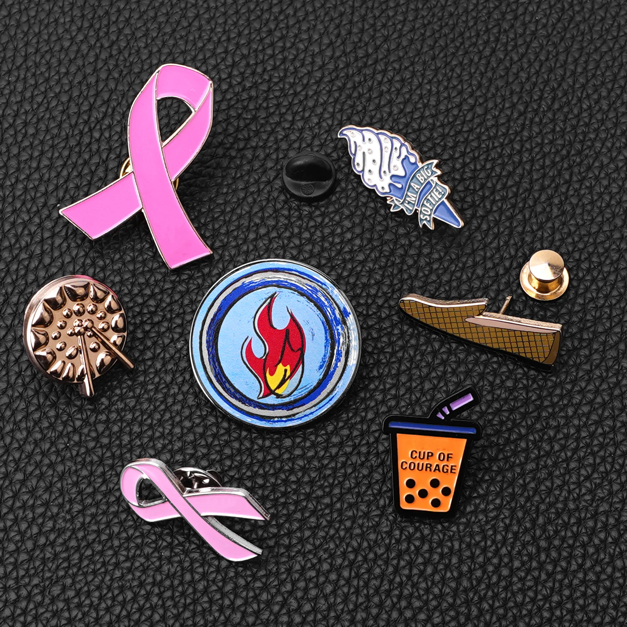 Custom Fashion Brooch No Minimum Bulk Blank Metal Badge Crafts Coin Cartoon Badge Custom Lapel Pin Cute Hard Soft Enamel Pins