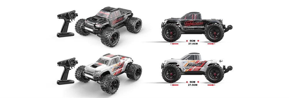 Simulation model car professional high speed rc buggy monster vehicle 80km/h 120m 1/10 scale 4wd car