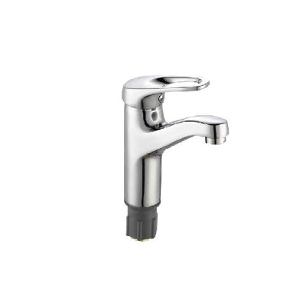 SF-3201 Single lever single hole deck mounted zinc body zinc handle water save 40mm cartridge chrome plate faucet basin mixer