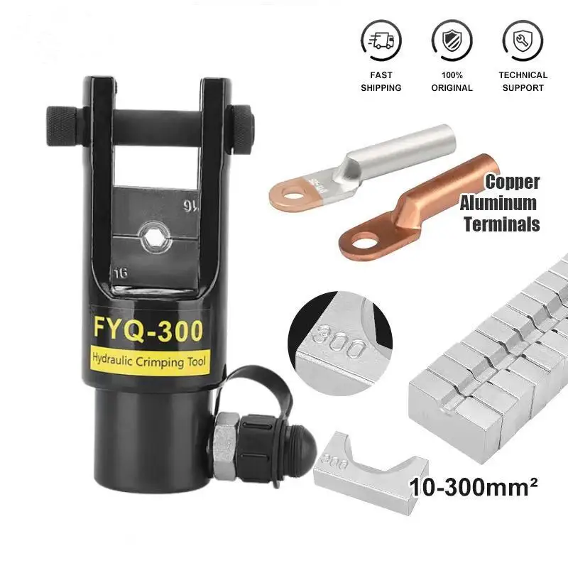 16-300 Manual Hexagon Crimper Pliers Steel Hydraulic Press Tool for Cable Lug Termination for DIY Grading