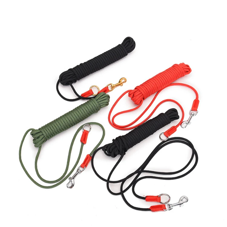 Custom Long Lead Training Tracking Line Heavy Duty Puppy Rope Check Cord Dog Leash Picture Solid High Quality, OEM Custom Nylon