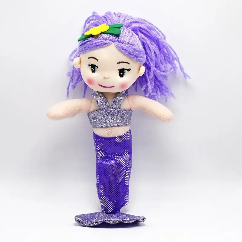 Wholesale 30 cm Cute Mermaid Girl Doll Plush Toys Customize Popular Fish Princess Stuffed Toy