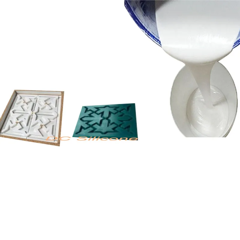 Liquid Silicone Rubber for Making 3D Wall Panel Gypsum Cornice Cement Mold