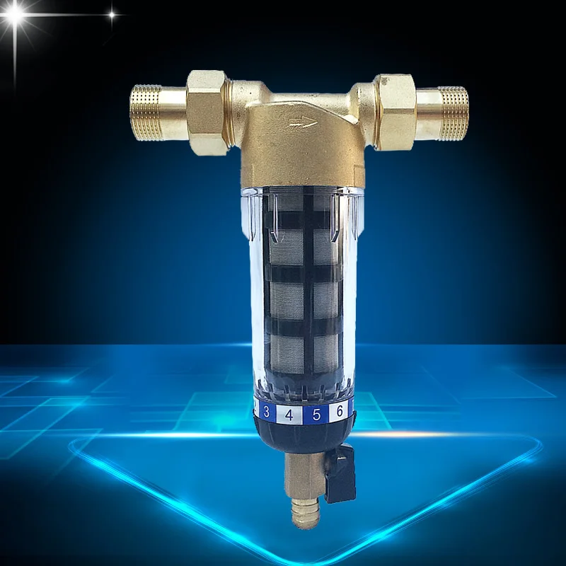 high quality brass components clear ABS body  water filter