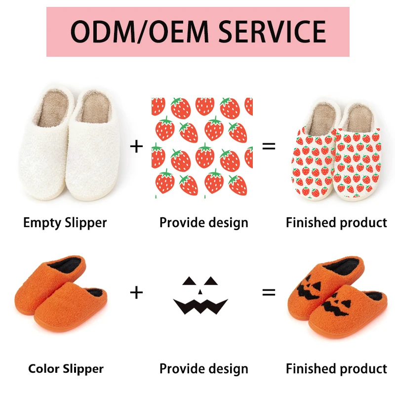 Wholesale Cute Falala slippers Custom Face Slipper Pattern Slides Ladies Winter Indoor Flat Warm Happy Face Slippers