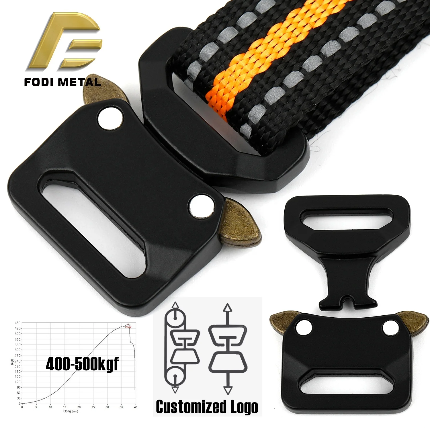 T5023A Wholesale Price 20mm dog harness side release buckle For Dachshund
