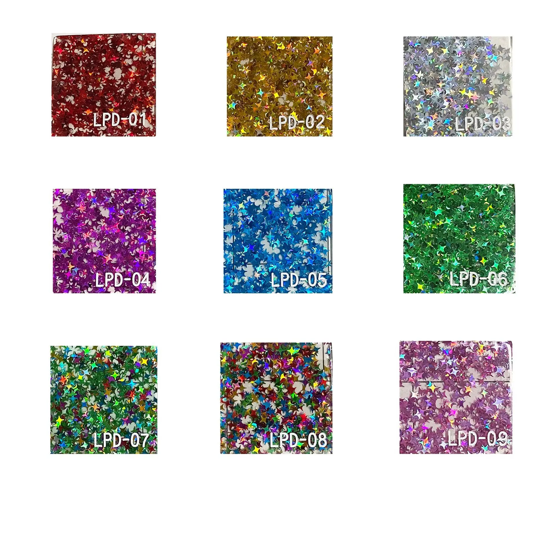 2024 New Customization Colorful Glitter Custom Logo Keychain CMYk Printing Acrylic Keychain