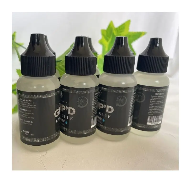Lace Wig  Glue Waterproof Clear Low Fume and Strong Hold Hair Adhesives Lace Front Wig Glue  with OEM Private Label