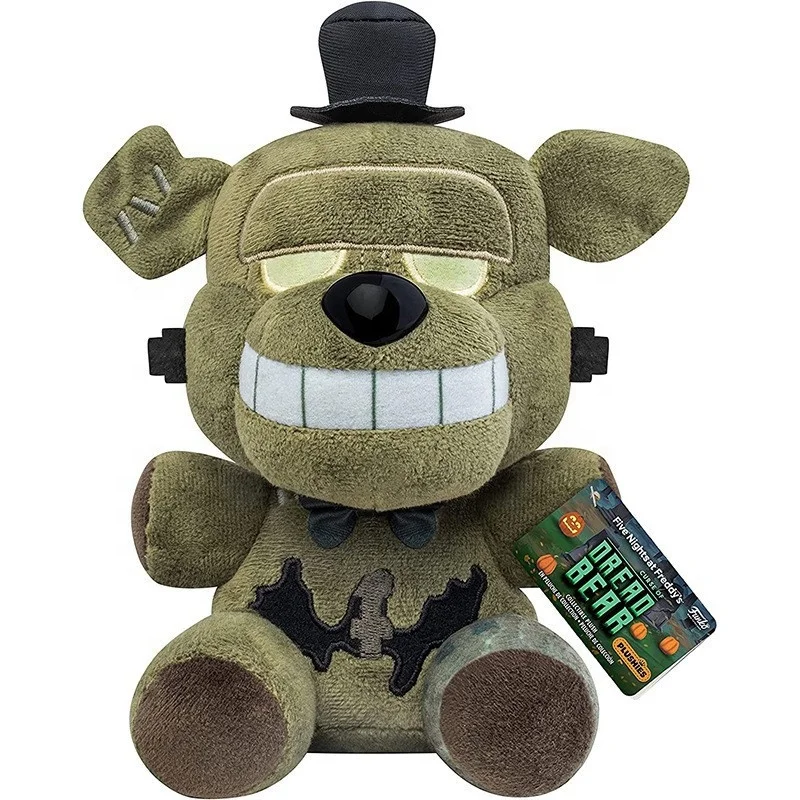 DIHAO 2022 New FNAF Nightmare Freddy Bear Foxy Springtrap Bonnie Plush Toys Dreadbear Soft Stuffed Animal Dolls