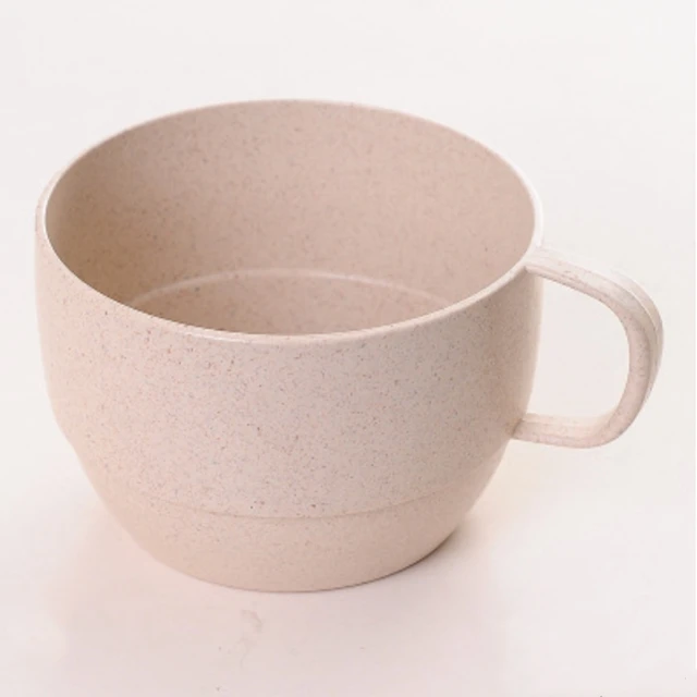 Hot Sale Wheat Straw Water Milk Cup With Handle Healthy Eco-friendly And Safe Drinkware Water Round Mug Cup