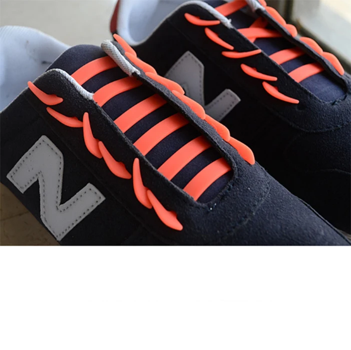 Free Shoelaces Lazy Shoelaces Buckle Men and Women Free to Tie Silicone Elastic Color Children and Adults Shoelace