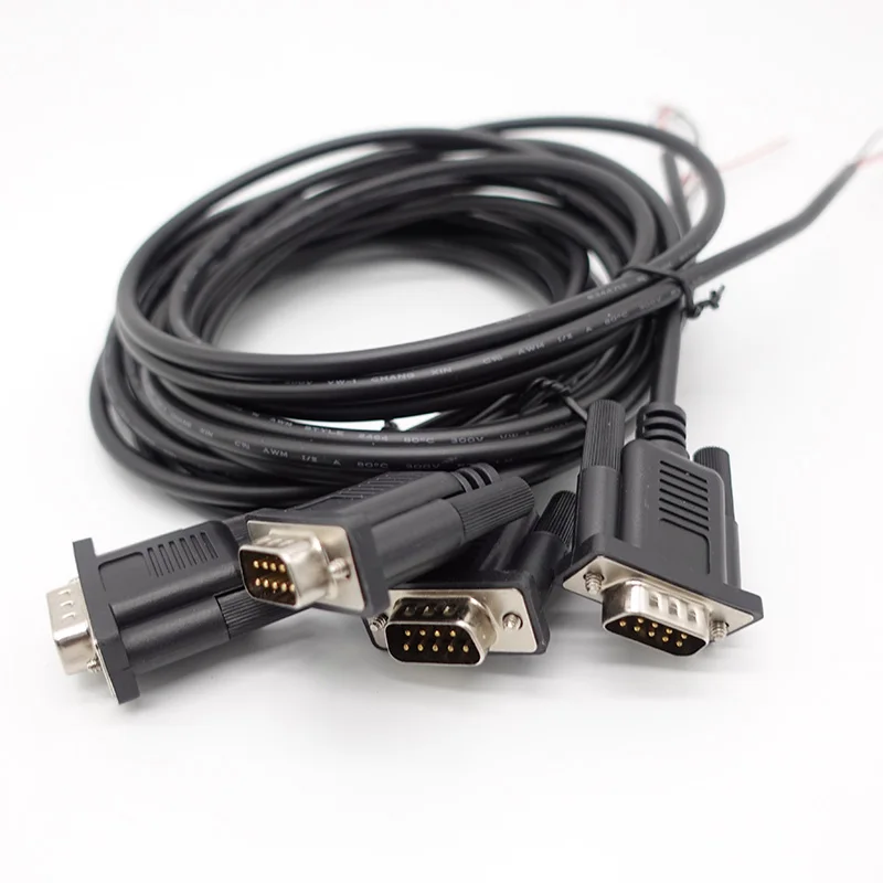 OEM Заводской разъем для RS232 DB15 VGA монитор аудио проводка удлинитель DB9 открытый хвостовой кабель