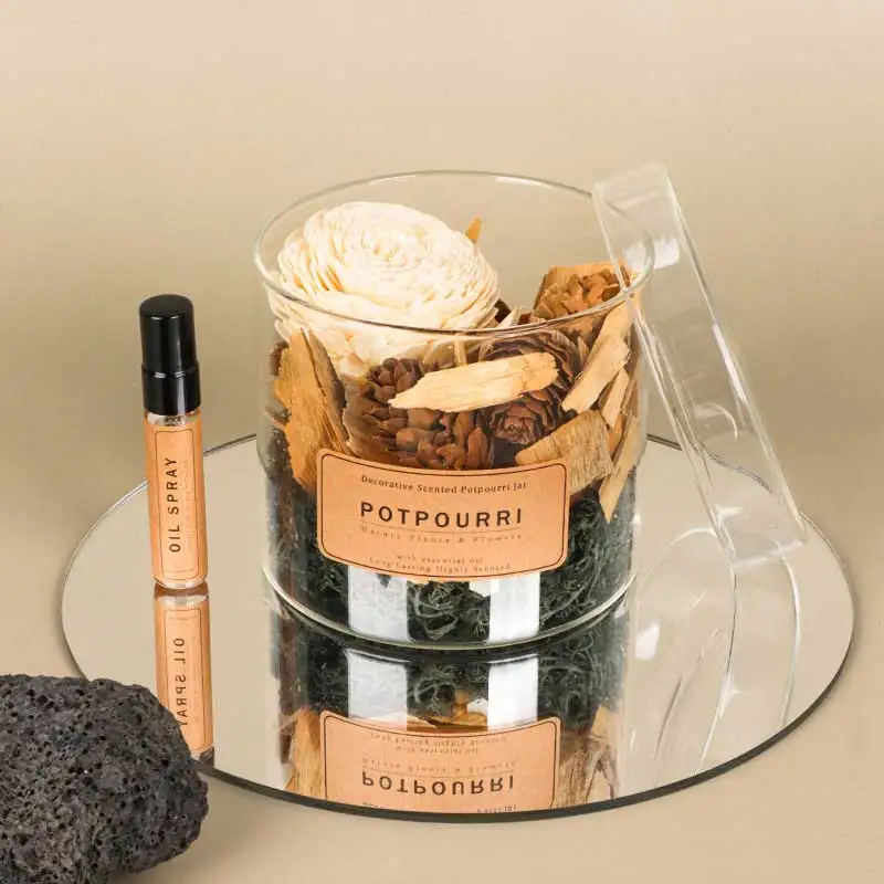 Aroma Botanical Collection Scented Dried Flower Decorative Fragrance Jar Potpourri Aromatic