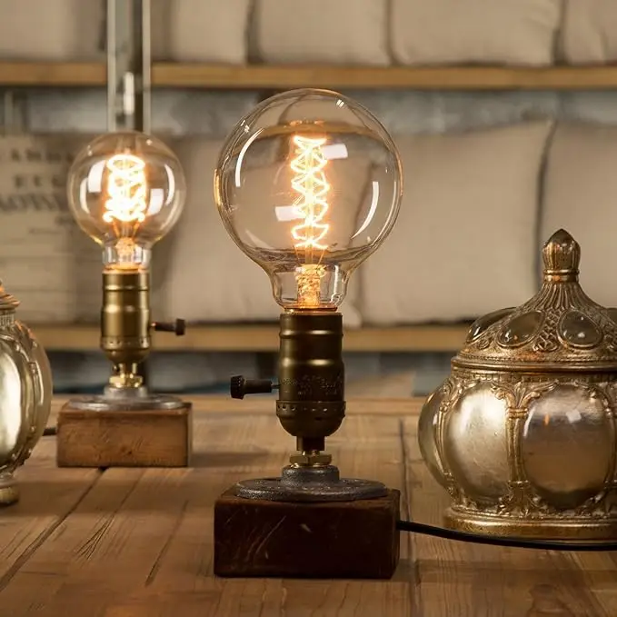Hot Sale G80 40w globe Edison Incandescent Lamp antique decorative home tungsten filament vintage style bulb