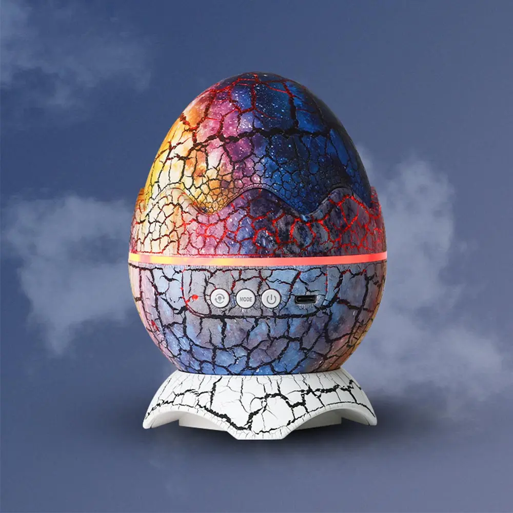 White Noise Speaker Night Light Projector 14 Colors Dinosaur Projector Light