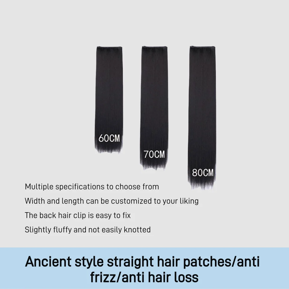 Цельный парик в старинном китайском стиле COS Style длинные прямые волосы Омбре без узлов
