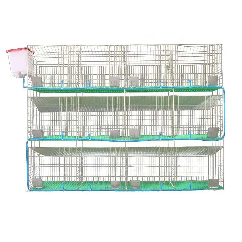 GREAT FARM Hot Sale  Easy Commercial Rabbit Cages Hot Dip Galvanizing Rabbit Cages For Animal Farm