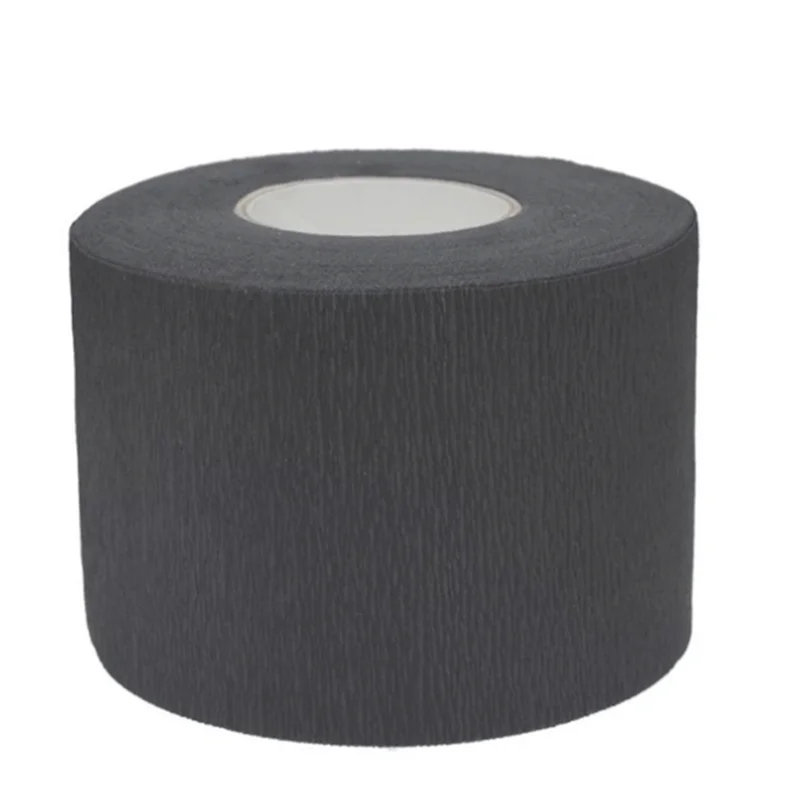 Soft White Waterproof Hair Salon Cutting Ruffles Disposable Elastic Hygienic Collar Strips Neck Paper Roll for Barber