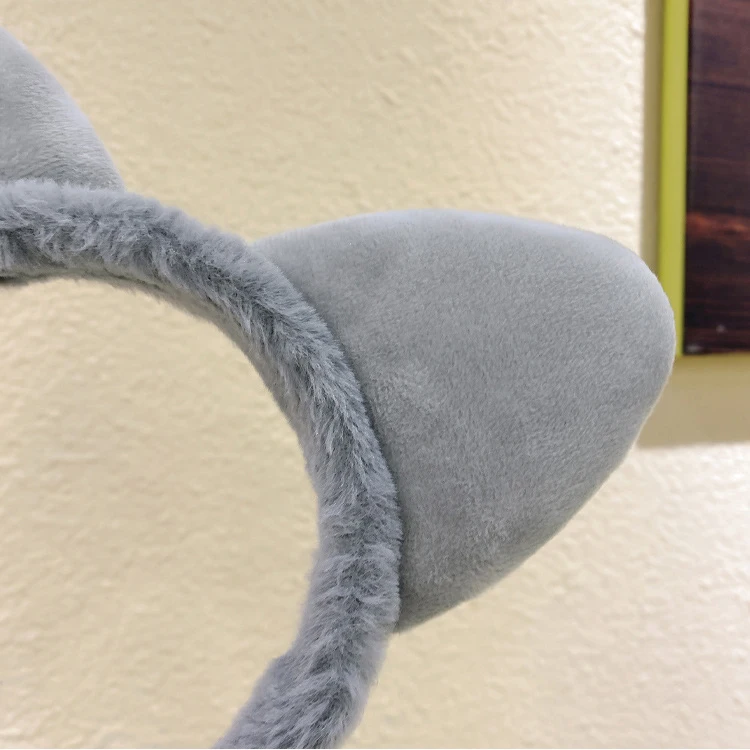 Korean cute plush cat ears hair hoop Girls fashion solid color wide brim hair band accessories warm daily furry headbands