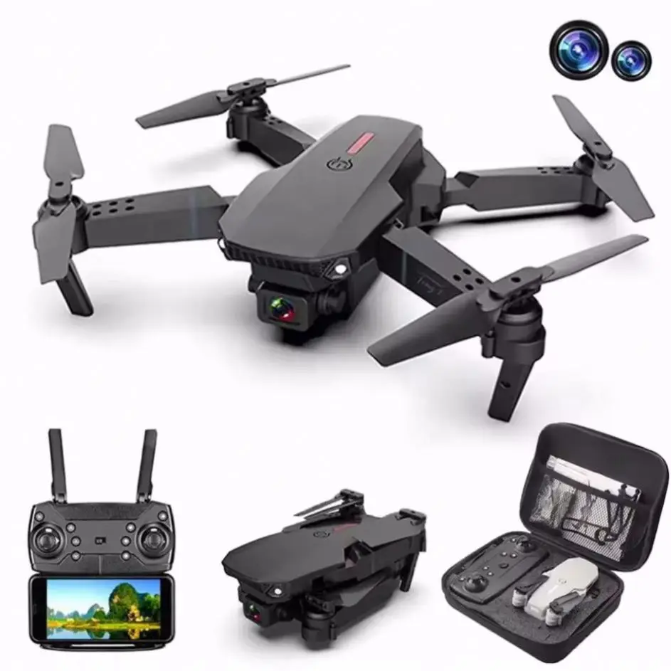 2022 NEW SH007 drones Suppliers Sale Less Mini E88 Wifi Fast Hd Camera Video Drone With 20 Minutes Flight VS mavic air 2