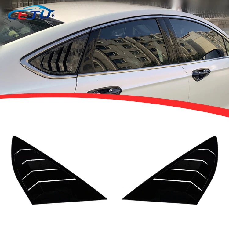 1 Pair Car Rear Side Vent Window Scoop Louvers Shutter Cover For Ford Mondeo Fusion 2013 2014 2015 2016 2017 2018 2019 2020 2021
