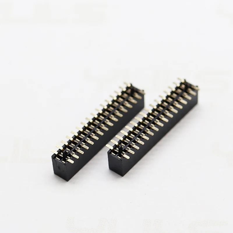Factory wholesale OEM 1.27mm pitch female header Dual Single Row Height 2.1/3.4/4.4mm SMT Female Header Connector