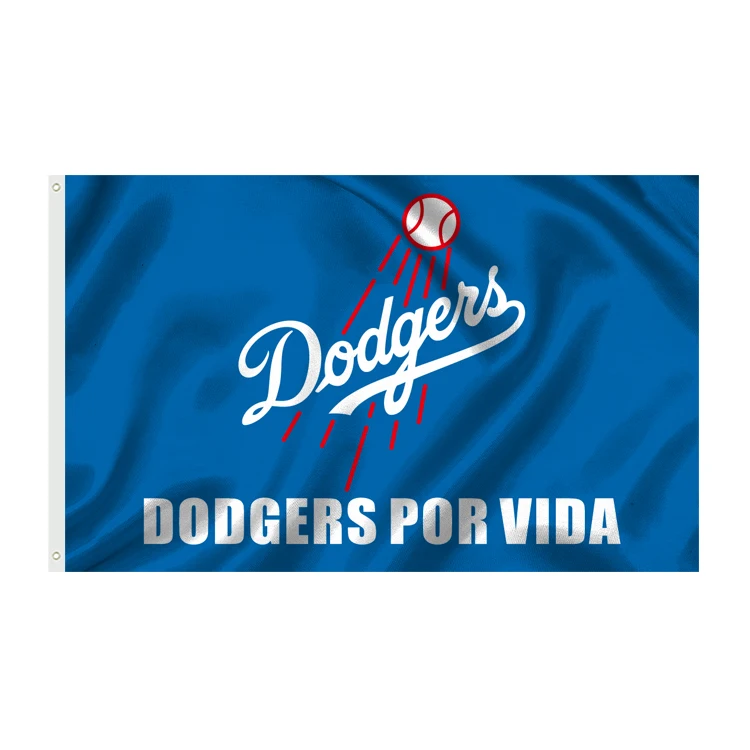 Оптовая продажа 3X5FT LA Dodgers Mlbs флаг команды полиэстер баннер открытый Лос-Анджелеса