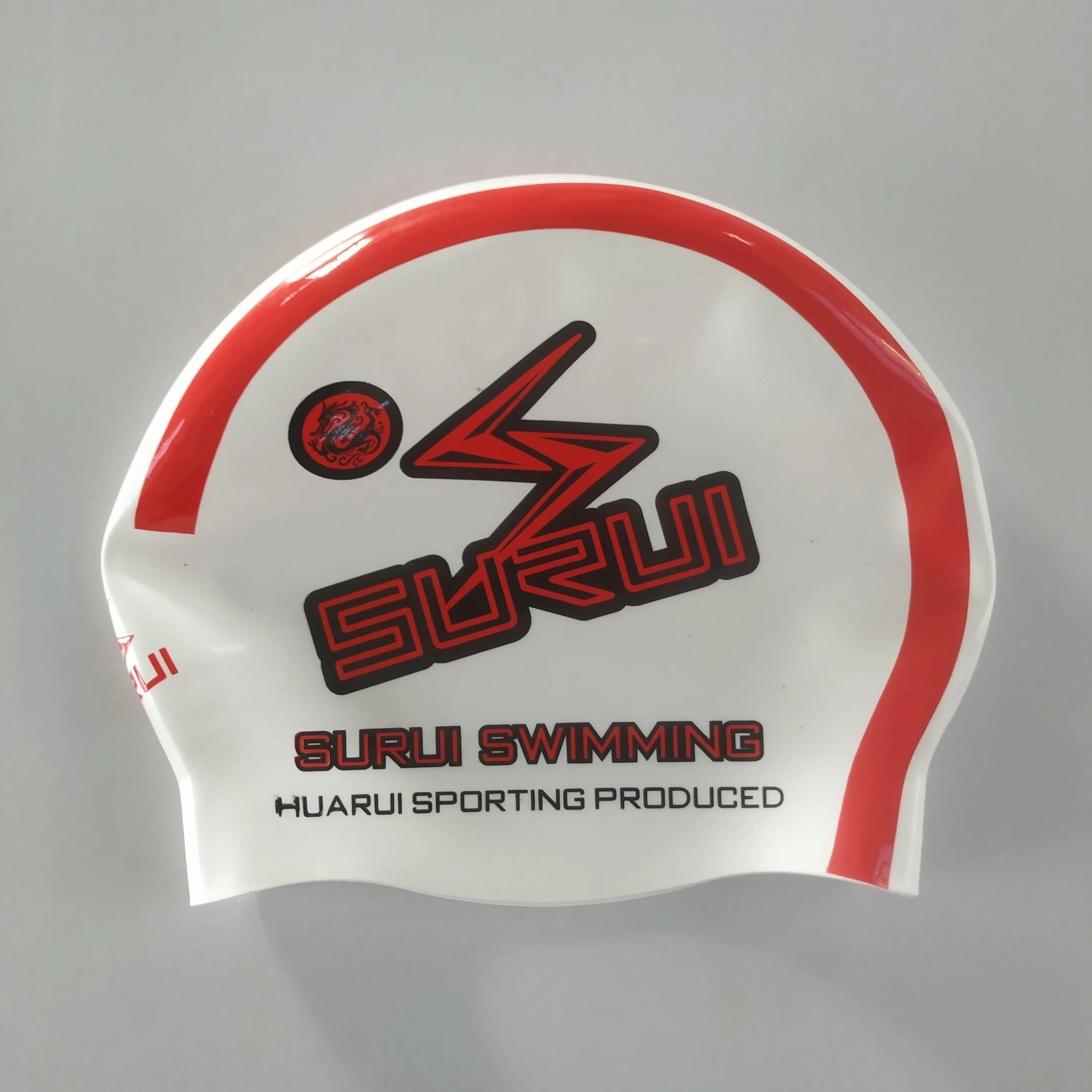 custom adult hight quality swim cap printing fashion silicone swim cap
